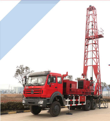 Hoher integrierter 350m -1000m Multifunktions-LKW brachte Wasser-Brunnenbohrungs-Anlage an